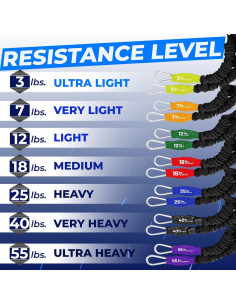 Bandas de Resistencia FITCORD 8.16 kg para Entrenamiento de Fuerza 2