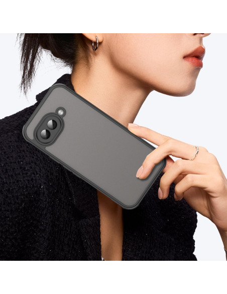 Funda Transparente TPU Sucnakp para Google Pixel 9A - Negro