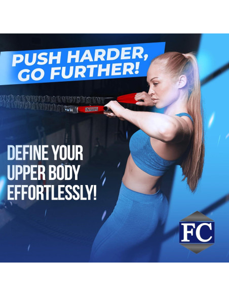 Bandas de Resistencia FITCORD 8.16 kg para Entrenamiento de Fuerza