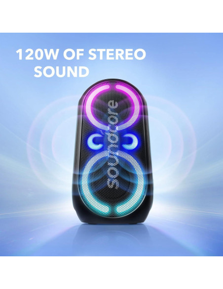 Altavoz Portátil Anker Rave Party 2, 120W, Resistente al Agua