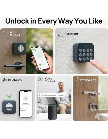 Cerradura Inteligente Anona Holo Wi-Fi con Teclado y Auto-Bloqueo