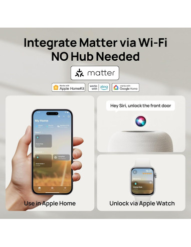 Cerradura Inteligente Anona Holo Wi-Fi con Teclado y Auto-Bloqueo