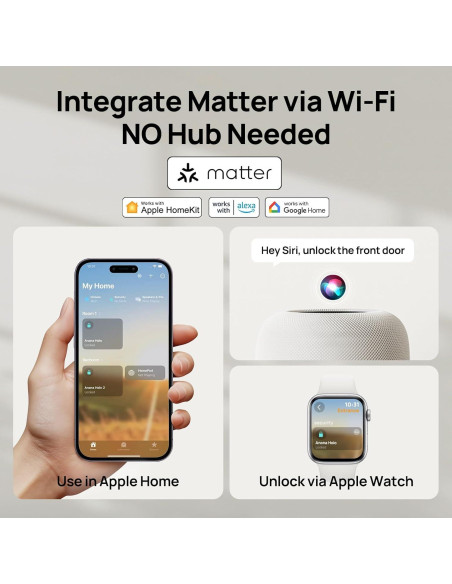 Cerradura Inteligente Anona Holo Wi-Fi con Teclado y Auto-Bloqueo