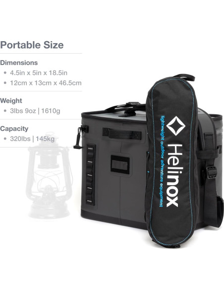 Silla de Camping Helinox One XL Plegable 1.59 kg Negra