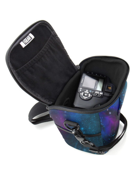 Funda para cámara DSLR USA GEAR con correa ajustable - Galaxy