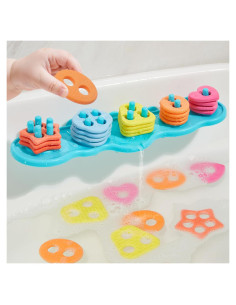 Juguetes de baño educativos AMCHSURI 20 piezas silicona