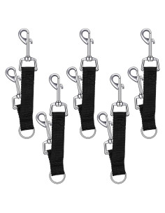 5 Clips de Respaldo para Collar de Perro Frienda Nylon Negro