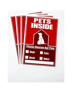 Kit de Calcomanías de Emergencia para Mascotas Safetpetz 2