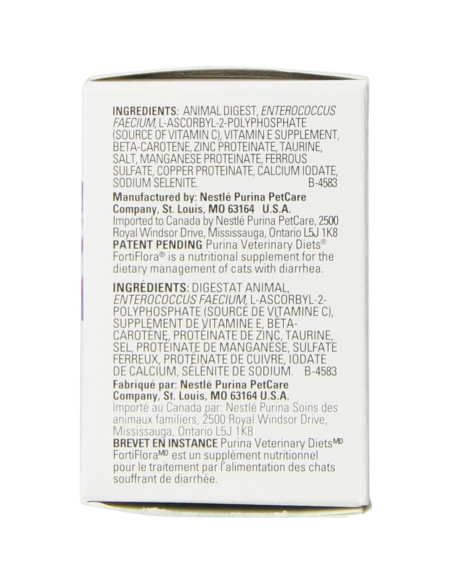 Suplemento Probiótico FortiFlora Feline Purina 3 Paquetes