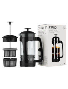 Cafetera Prensa Francesa ESPRO P3 0.95 L Filtro Doble Sin Sedimentos