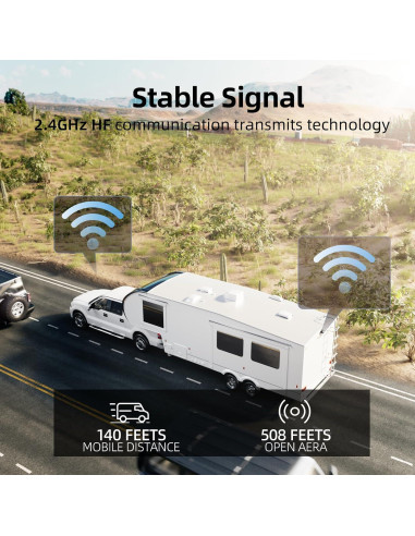 Cámara de Respaldo Inalámbrica eRapta RV 5" 1080P con Monitor