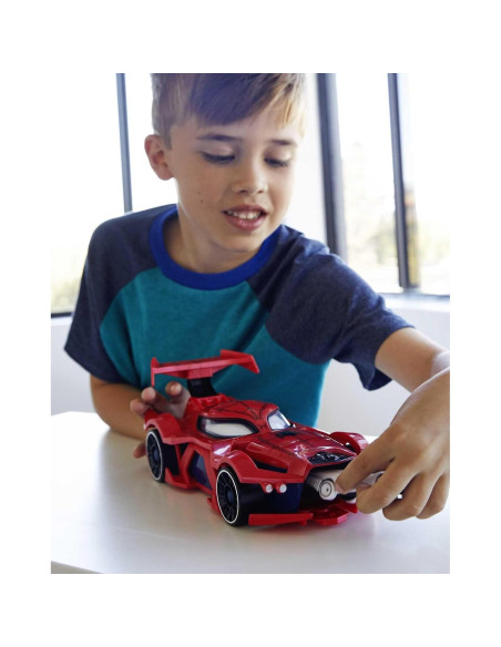 Lanzador de Coche Web Spider-Man Hot Wheels 11x28x10cm