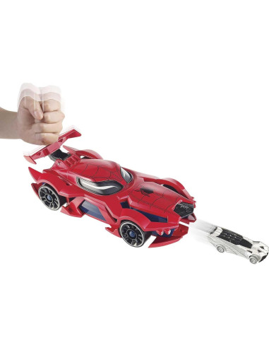 Lanzador de Coche Web Spider-Man Hot Wheels 11x28x10cm