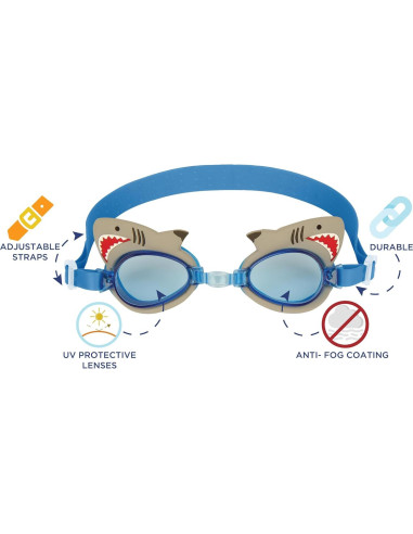 Gafas de natación Stephen Joseph Sirena para niñas 3-7 años