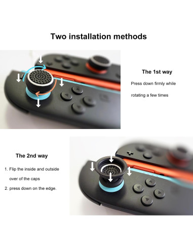 6 Pares de Tapas de Agarre ZUBUHUHU para Joystick Nintendo Switch 2