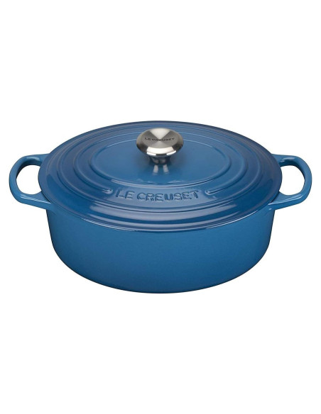 Horno Holandés Ovalado Le Creuset 2.6L con Perilla Grabada