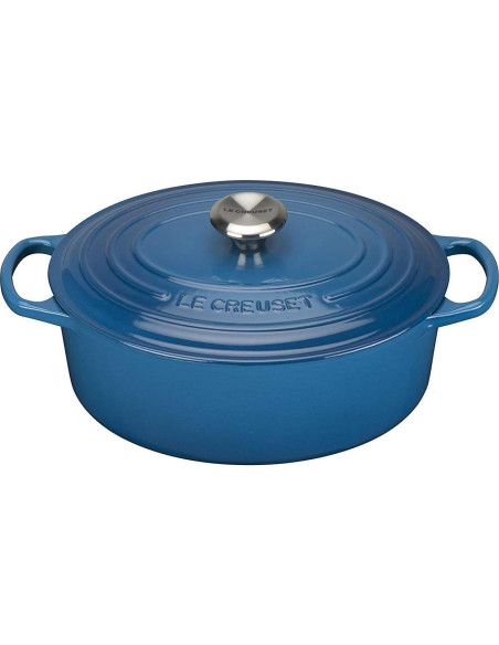 Horno Holandés Ovalado Le Creuset 2.6L con Perilla Grabada