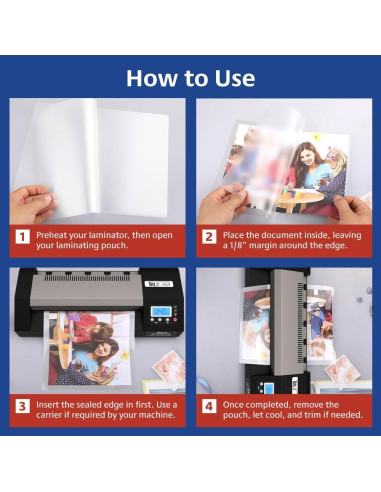 Bolsas de Laminado TruLam 5 Mil 30.48x45.72 cm Esquinas Redondeadas