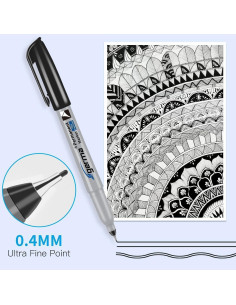 Marcadores Permanentes Cgerma Ultra Fina 18 Unidades Negro 2