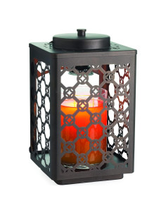 Calentador de Velas Candle Warmers Jardín 15 cm Bronce Geométrico