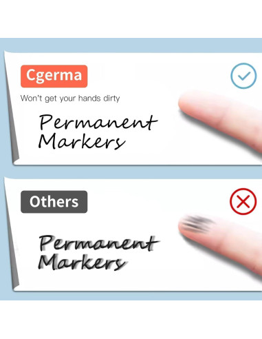 Marcadores Permanentes Cgerma Ultra Fina 18 Unidades Negro