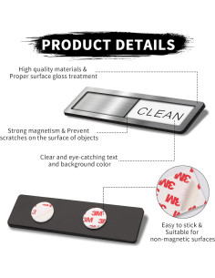 Imán de Lavavajillas Limpio Sucio Kaluofan 17.78x4.83cm 2