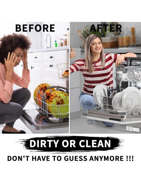 Imán de Lavavajillas Limpio Sucio Kaluofan 17.78x4.83cm