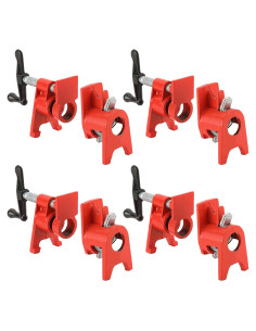 Juego de abrazaderas de tubo FLKQC 3/4" para encolar madera