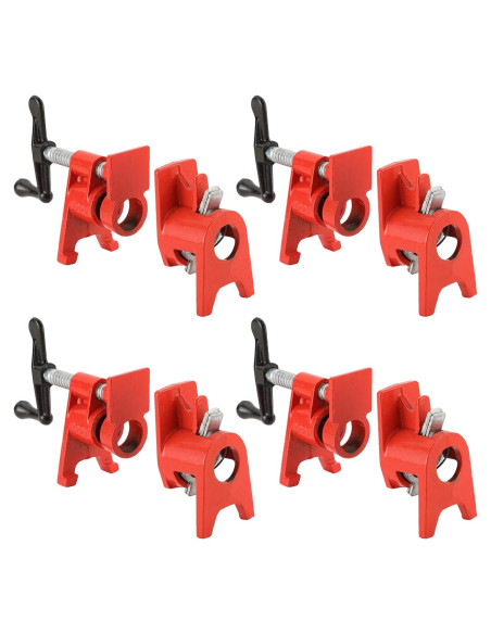 Juego de abrazaderas de tubo FLKQC 3/4" para encolar madera
