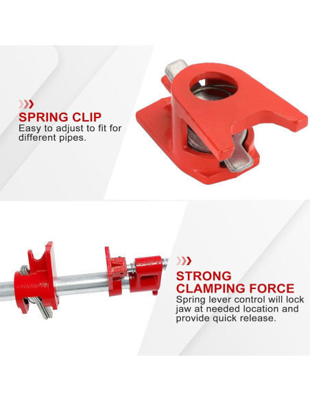 Juego de abrazaderas de tubo FLKQC 3/4" para encolar madera