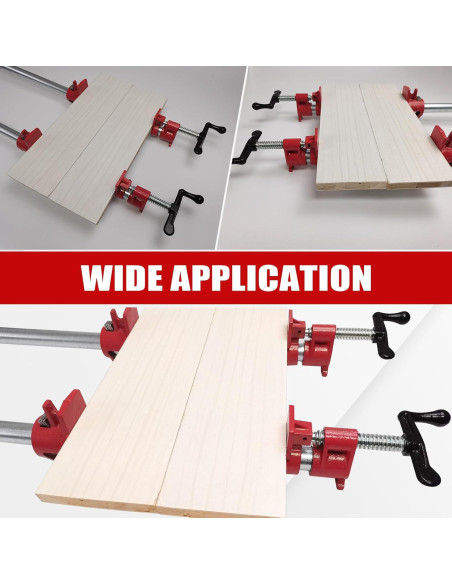 Juego de abrazaderas de tubo FLKQC 3/4" para encolar madera