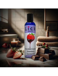 Aceite Corporal Hidratante Lick 118 ml Fresa Chocolate 2