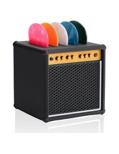 Soporte de Púa de Guitarra Amplificador + 5 Púas Celuloide