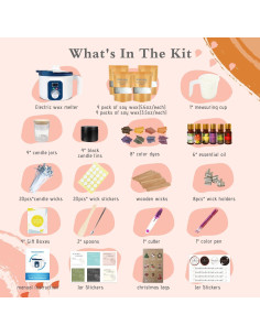 Kit para Hacer Velas KQU ZNJG-1.8 con Olla Digital 1kg 2