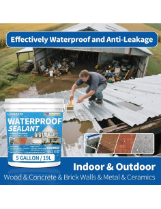 Sellador Impermeable LUVBOATE 5 Galones a Base de Agua 2