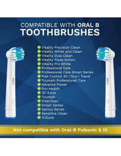 Cabezas de cepillo de dientes Oral B Aster - Paquete de 8 2