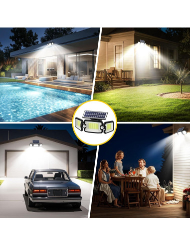 Lámpara Solar Noctila LT00101 305 LED 3000LM Sensor Movimiento