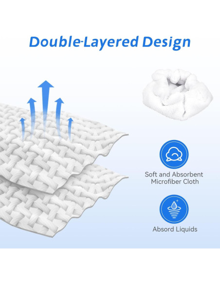 Paños de Vapor de Mano BeiLan - 12 Paquetes Reutilizables