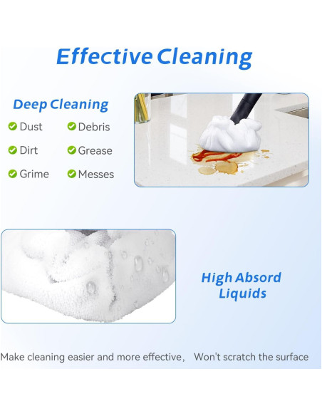 Paños de Vapor de Mano BeiLan - 12 Paquetes Reutilizables