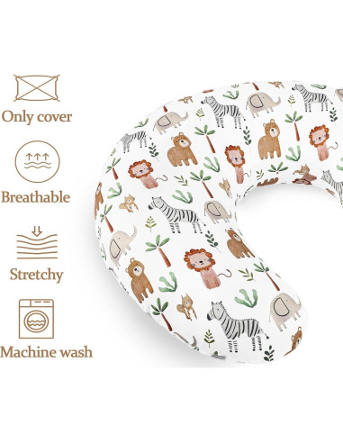 Funda de Almohada de Lactancia DAYEEBALL Animal 45.7x56.8 cm