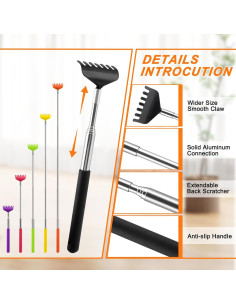 Rascadores de Espalda Extendibles NICEMOVIC - Paquete de 6 Colores 2