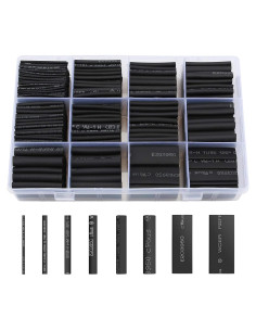 Kit 650 Tubos Termoretráctiles Negros innhom 2:1 Aislantes