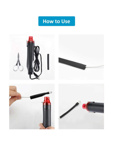 Kit 650 Tubos Termoretráctiles Negros innhom 2:1 Aislantes