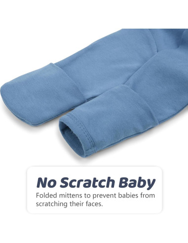 Vestido de Bebé Anudado MVUOCR Algodón 0-6 Meses Lavanda