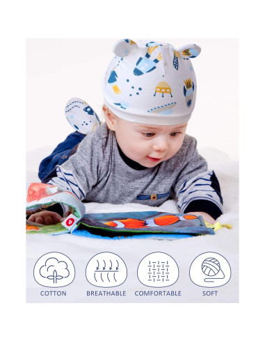 Conjunto Geyoga 18 Piezas: Gorro, Manoplas y Calcetines Bebé 0-6 Meses