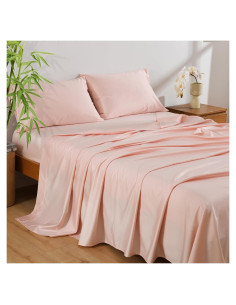 Juego de Sábanas NATUREFIELD Individual 3 Piezas Rayón Bambú