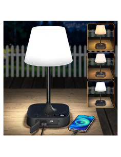 Lámpara de Mesa Inalámbrica Lightbiz G300 Negra 8000mAh IP55