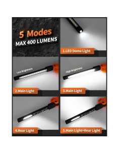 Luz de Trabajo LED Anylight 400LM Plegable y Magnética 2