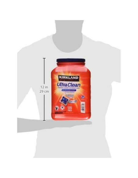 Detergente de Ropa Ultra Limpio Kirkland 120 Paquetes