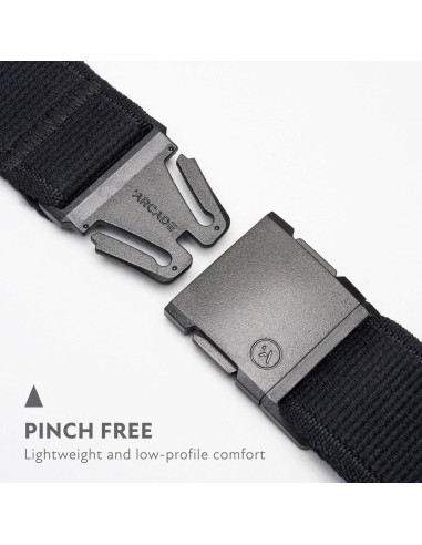 Cinturón Elástico Unisex Arcade Belts A2 - Negro, 101.6 cm